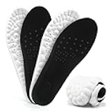XINIFOOT Steppers Cloud Insoles for Men & Women – 2 Pairs Soft Memory Foam Shoe Inserts, Breathable Cushioned Soles for Running, Long Standing, Plantar Fasciitis Relief (US 4-8.5, Black)