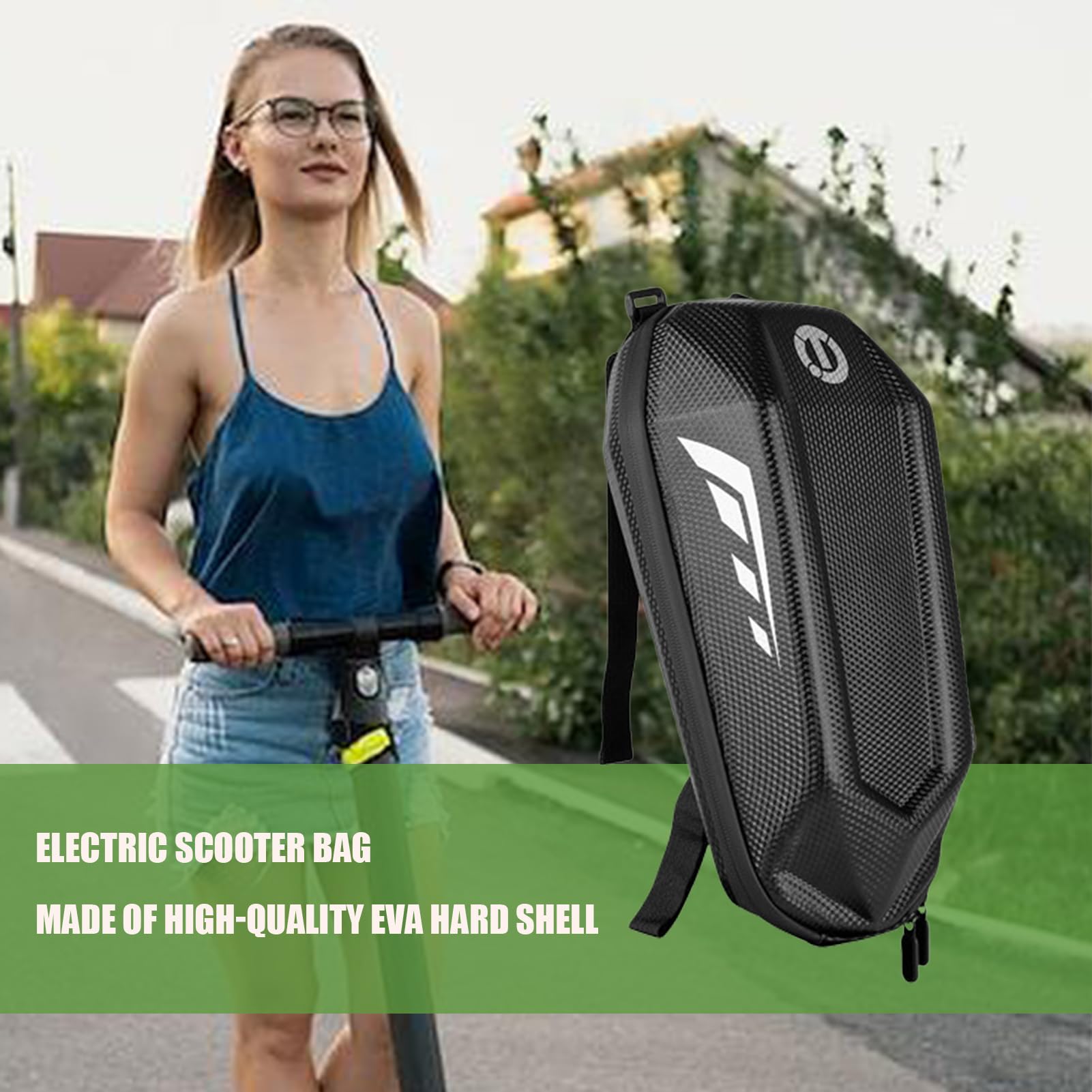Sac De Guidon Pour Scooter électrique – 2L – EVA/PU Imperméable – Bande Réfléchissante – Résistant à La Pluie Et à La Boue