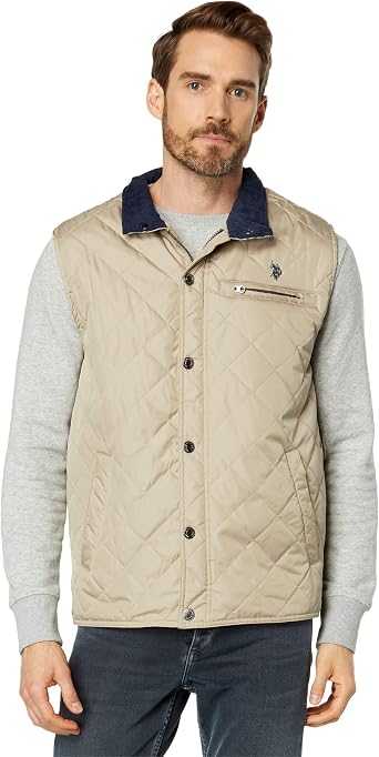 U.S. POLO ASSN. Mens Diamond Quilted Vest