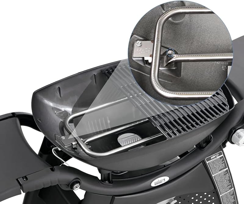 MGiessca Rozsdamentes Acél Égőcső Weber Q300, Q320, Q3000, Q3200 Gázgrillekhez - Égőfej Csere Készlet 404341 57060001 Modellekhez