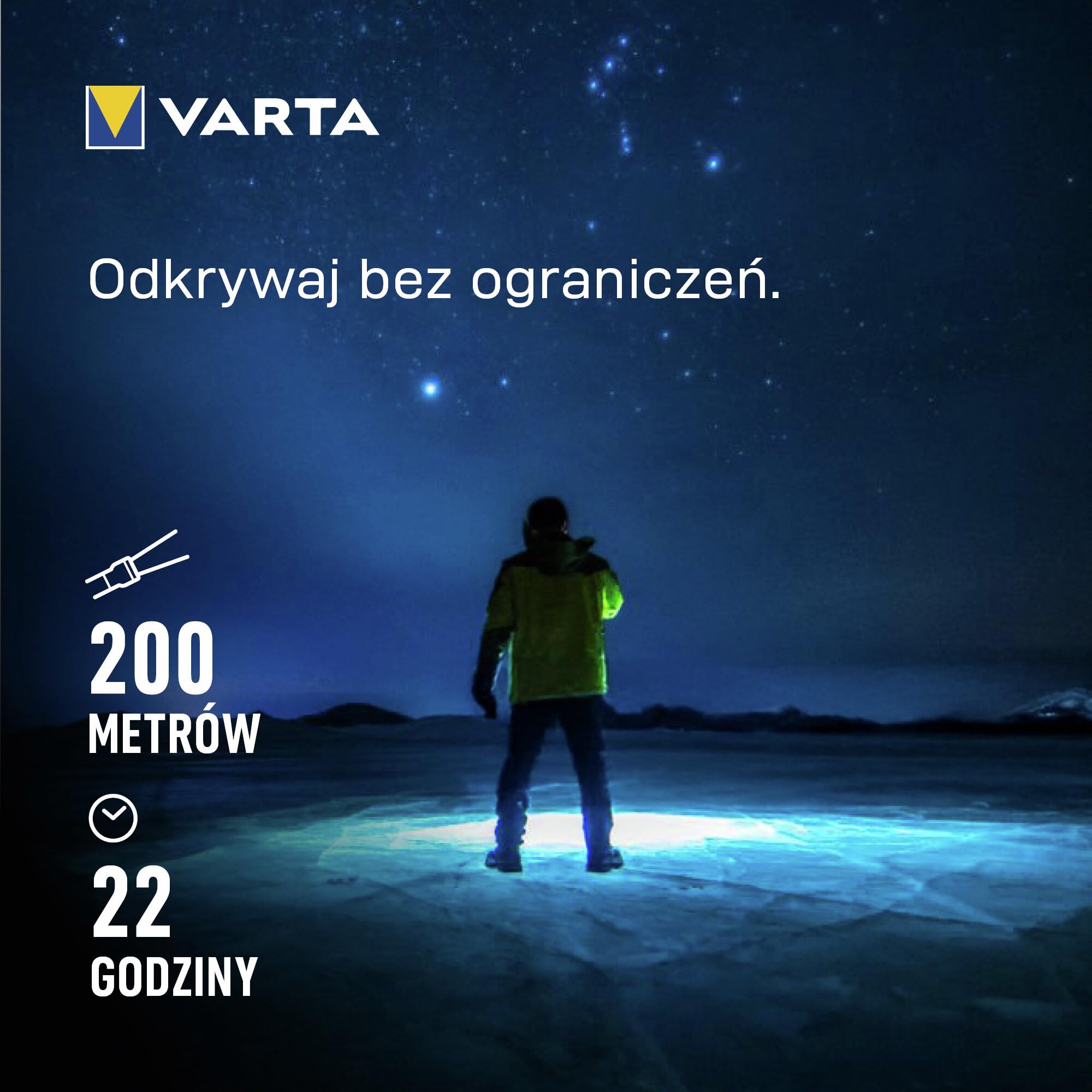 VARTA Latarka LED, Night Cutter Pro F20R tactical, 1000 lm, adowalna, IP67 wodoodporna, z regulacją ostrości, funkcja stłuczenia szkła, aluminiowa lotnicze, w tym kabura i smycz