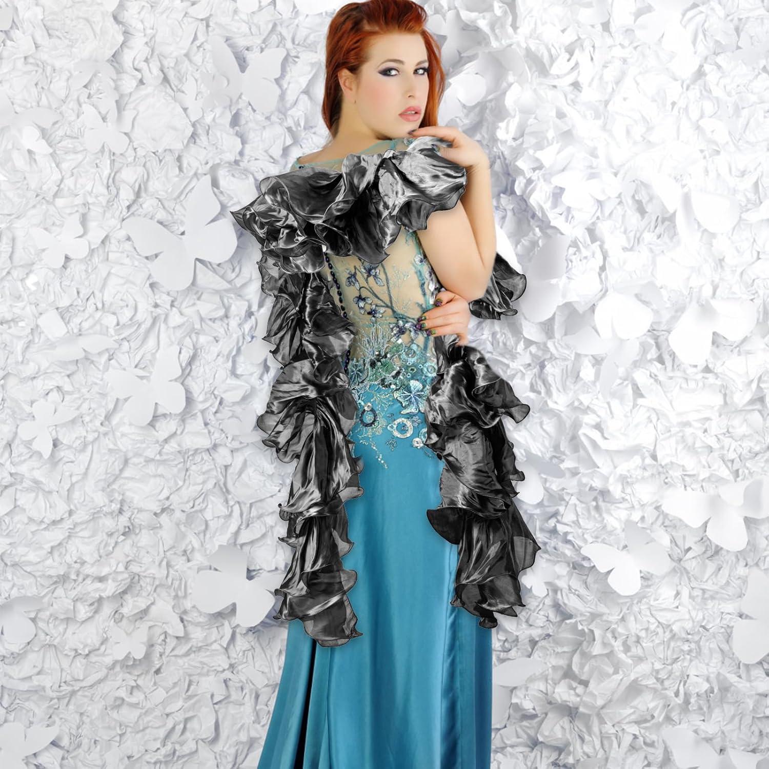 Organza Boa, 1920s Women's Clothing Accessories for Concert Party Dance Show - Image 4