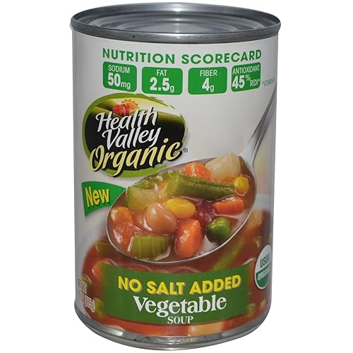 Salud Valley, orgánico, Sopa de verduras, No Sal añadido, 15oz (2unidades) Salud Valley, orgánico, Sopa de verduras, No Sal añadido, 15oz (2unidades)