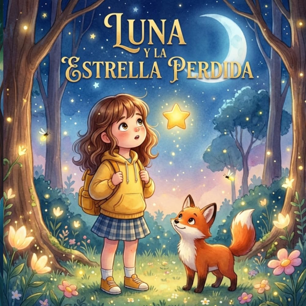 Cuentos para niños : Luna y la estrella perdida: Un cuento mágico sobre la valentía, la bondad y la esperanza (Cuentos infantiles en español)