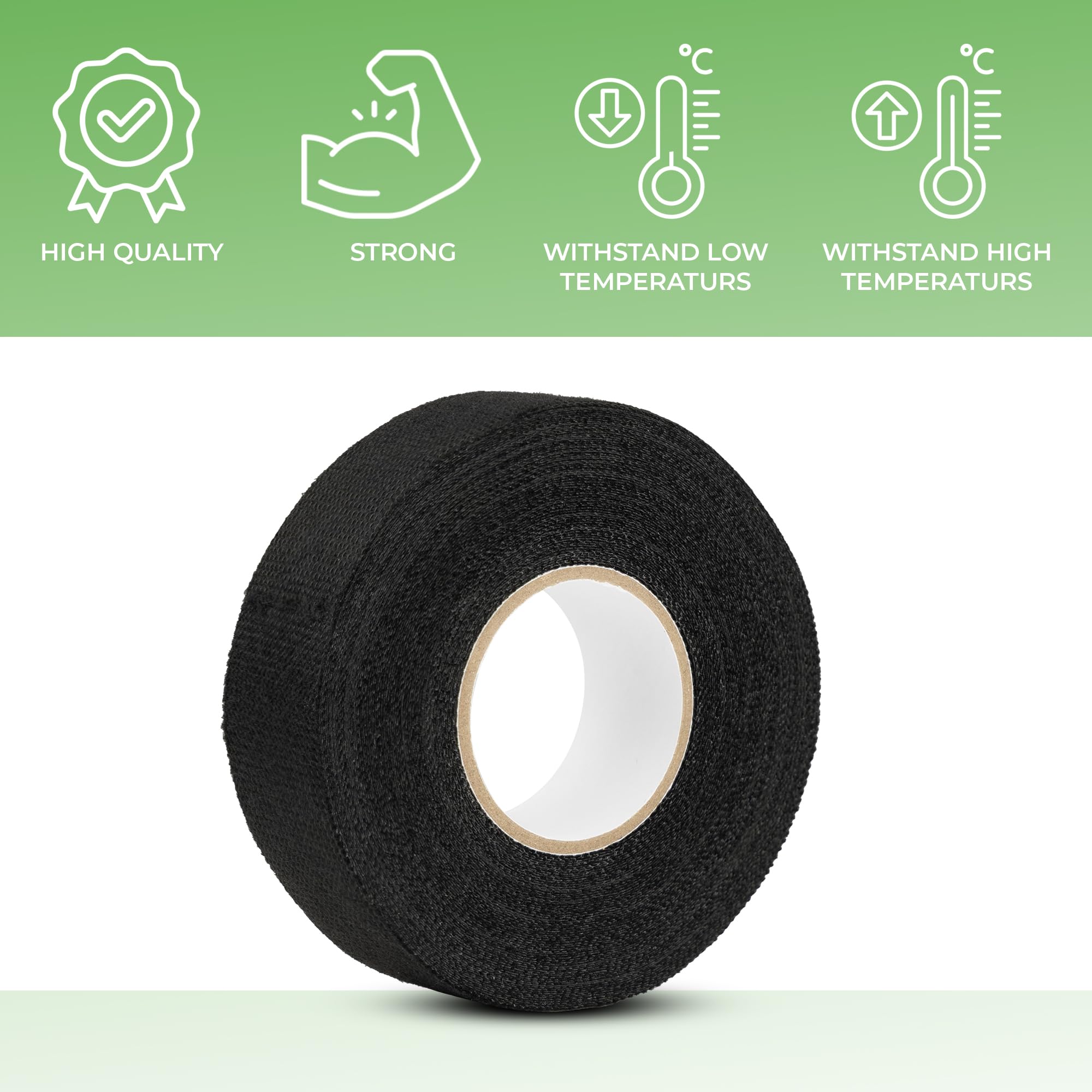 Ruban Adhésif En Tissu Haute Température 9-32mm, 15/25M, Ruban En Tissu Pour Faisceau De Câbles Automobile, Isolation Pour Faisceau De Câbles électriques De Voiture