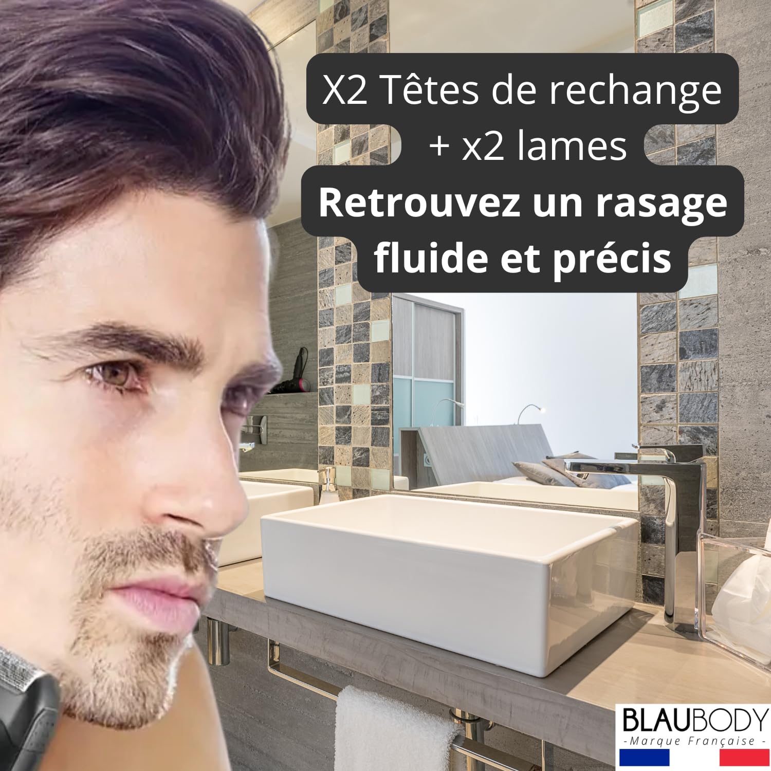 Lame de Rasoir Tete Rechange x2 Lames Compatible avec Wahl Shaver Professionnel 5 Star Series Finale Tondeuse Finition Feuille Remplacement Couteau Pièces Détachées Coiffeur Rasage Homme Cheveux Barbe