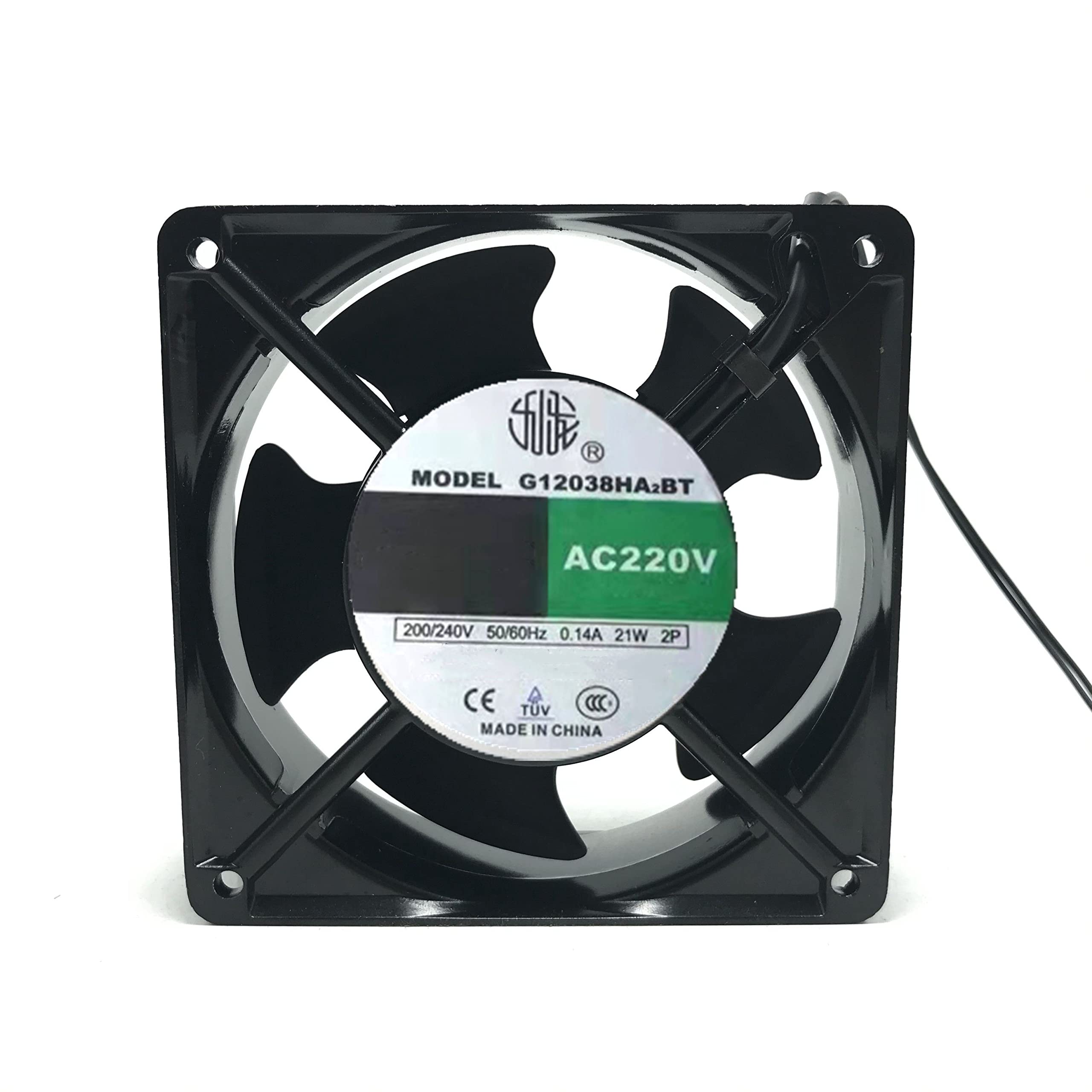 FCARUMIQP 220V 0.14A 21W 12038 Cooling Fan 120X120X38mm