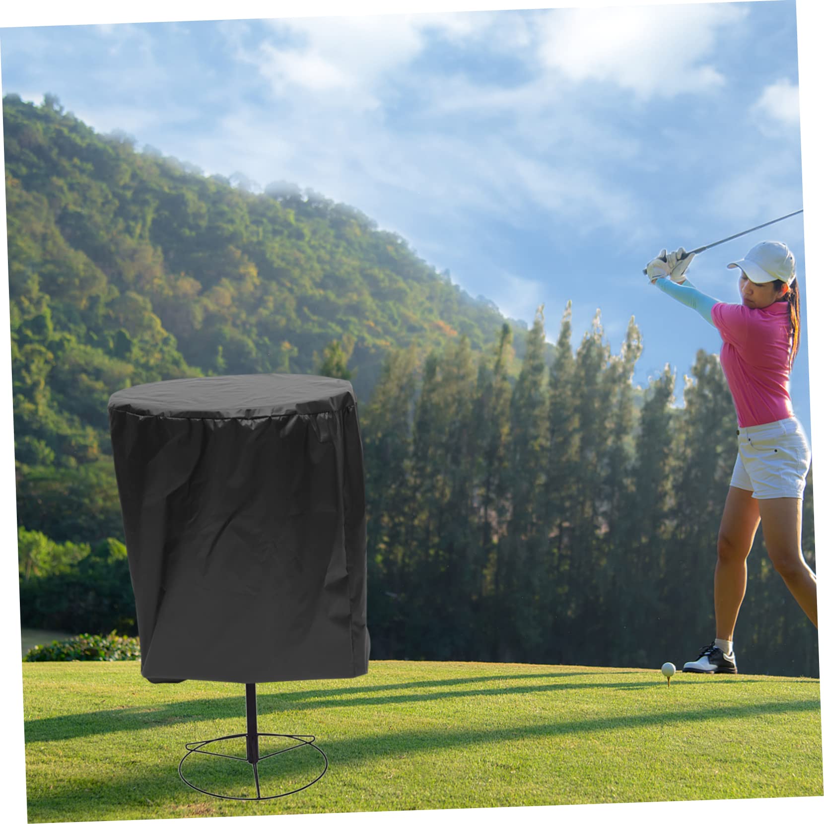 balacoo Golfs Basket Protective Sleeve Golf Basket Cover Drawstring Golfing Present