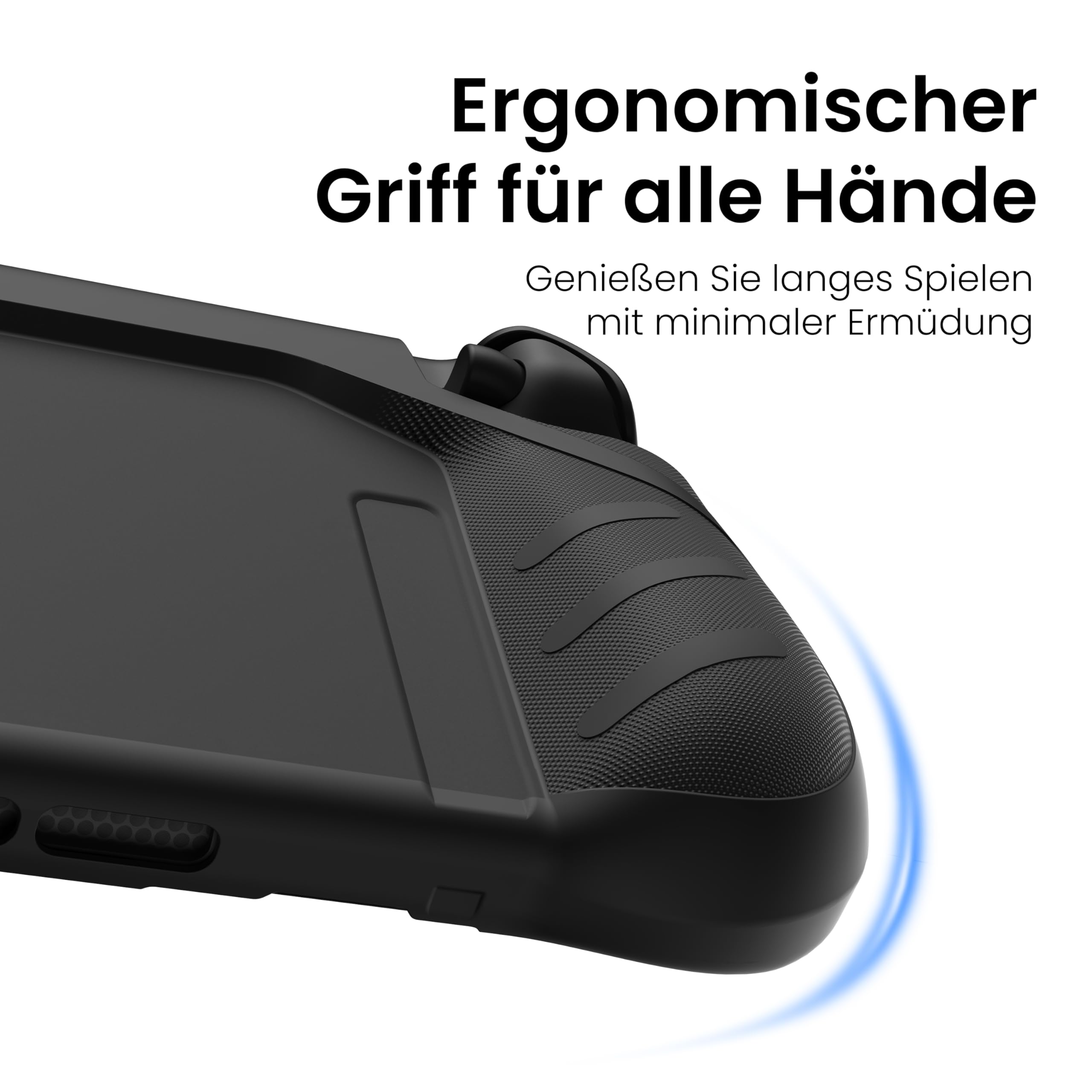 KIWIHOME P2 Dockbares hülle für Switch 2 2025, Rutschfester ergonomischer Griff, Fallgetestet, Schutzhülle, Zubehör für Switch 2 Case, Schwarz
