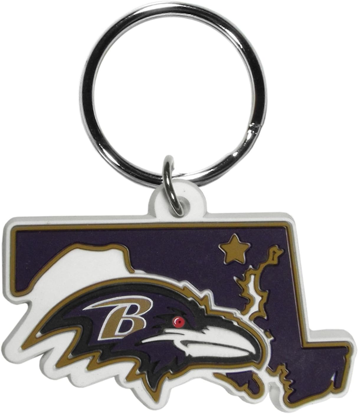 Siskiyou Sports NFL unisex-adult Home State Flex Key Chain