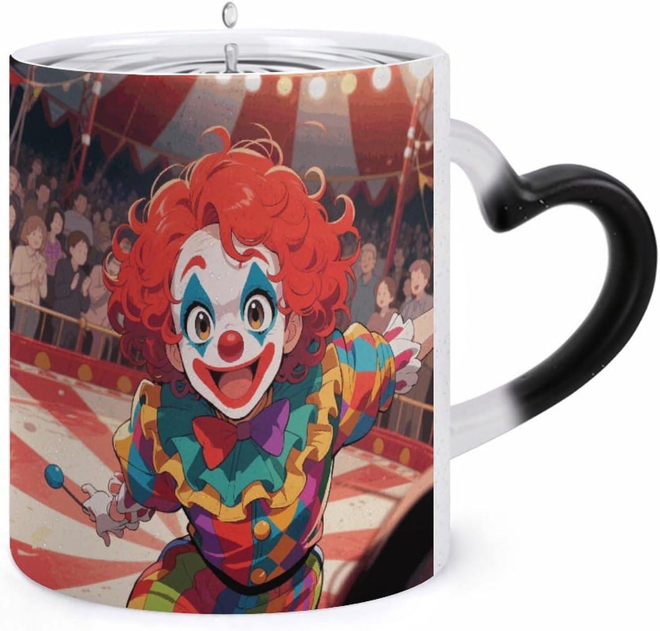 Color Changing Mug, Novelty Coffee Magic Cup, Clown Circus Show