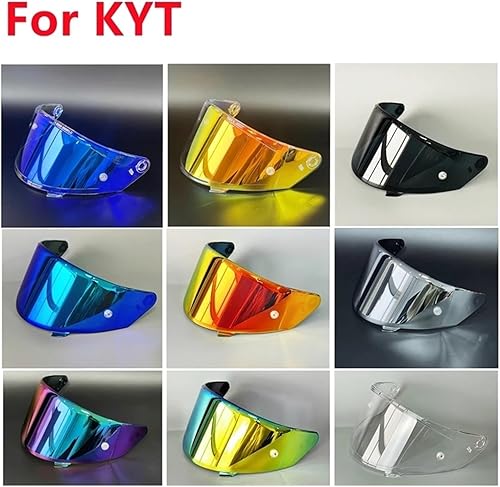 Miniatura 2 de Accesorios de motocicleta Casco Visera Shield Lens Full Face para Cascos para Moto para KYT para KYT para NFR para NX, varios colores