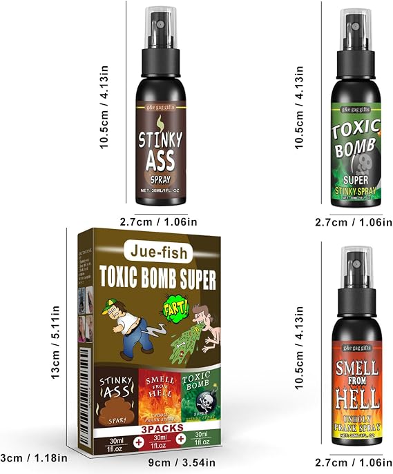 30ml Stinky Prank Liquid Fart Potent Ass Fart Spray Spray Pure Nasty Smelling Spray Great For Pranks Bomb One Size