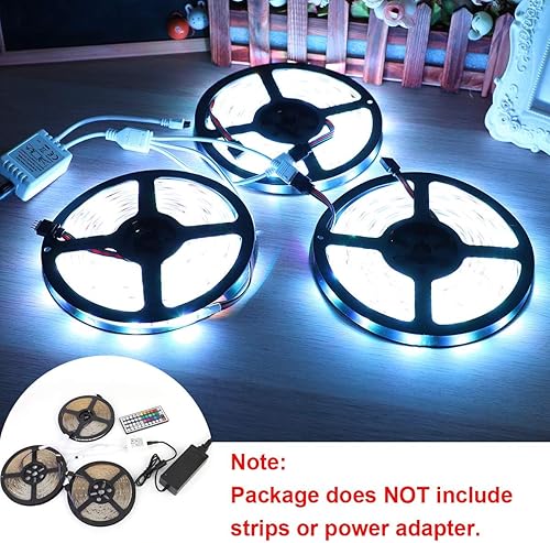 Miniatura 10 de Tira de luces LED RGB de 44 teclas, control remoto IR de repuesto para SMD 5050 3528 2835 RGB luces de tira de luz LED (paquete de 2)