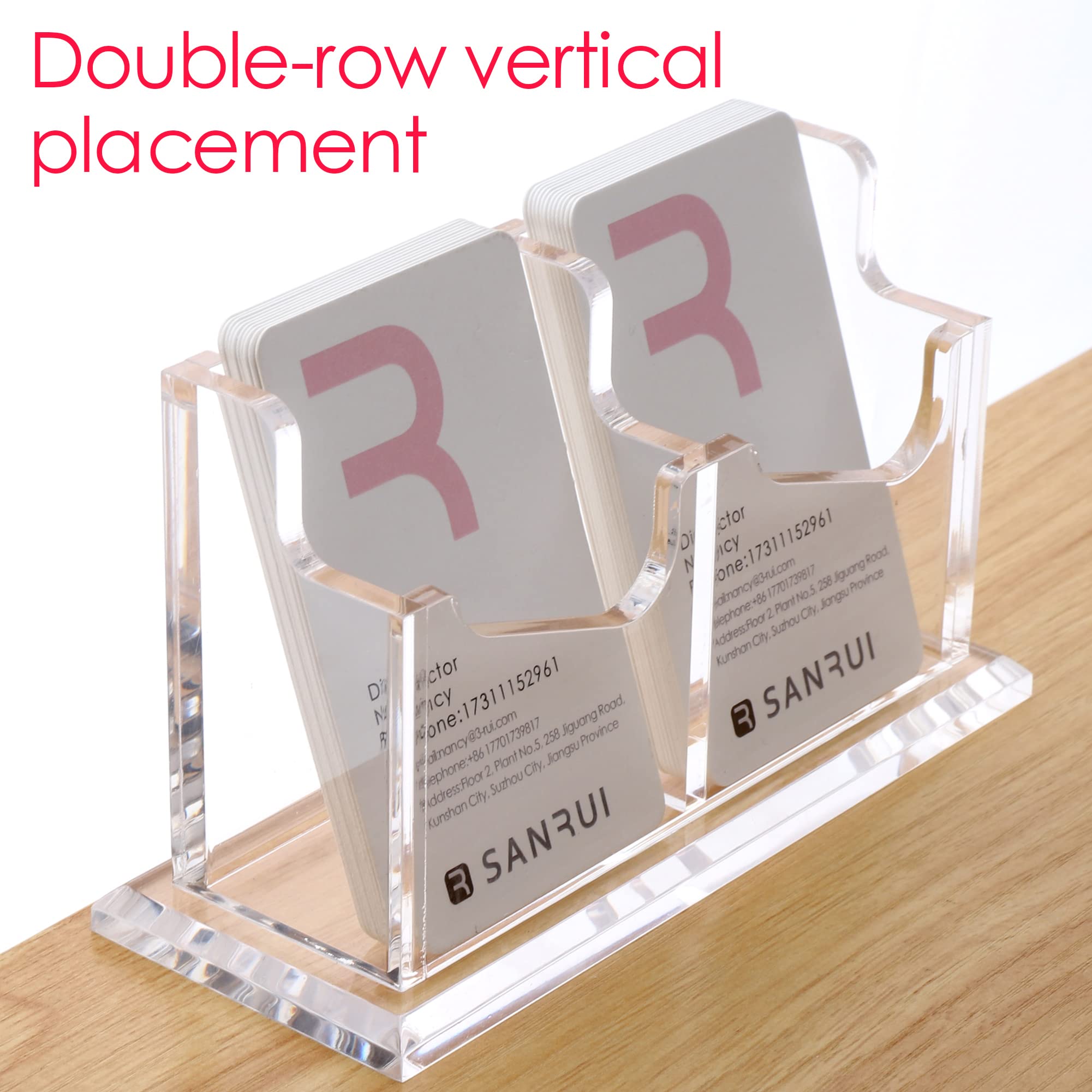 KieTeiiK Porte-Cartes Crédit Vertical Transparent 60 Pièces - Protection Cartes Visite Organisateur