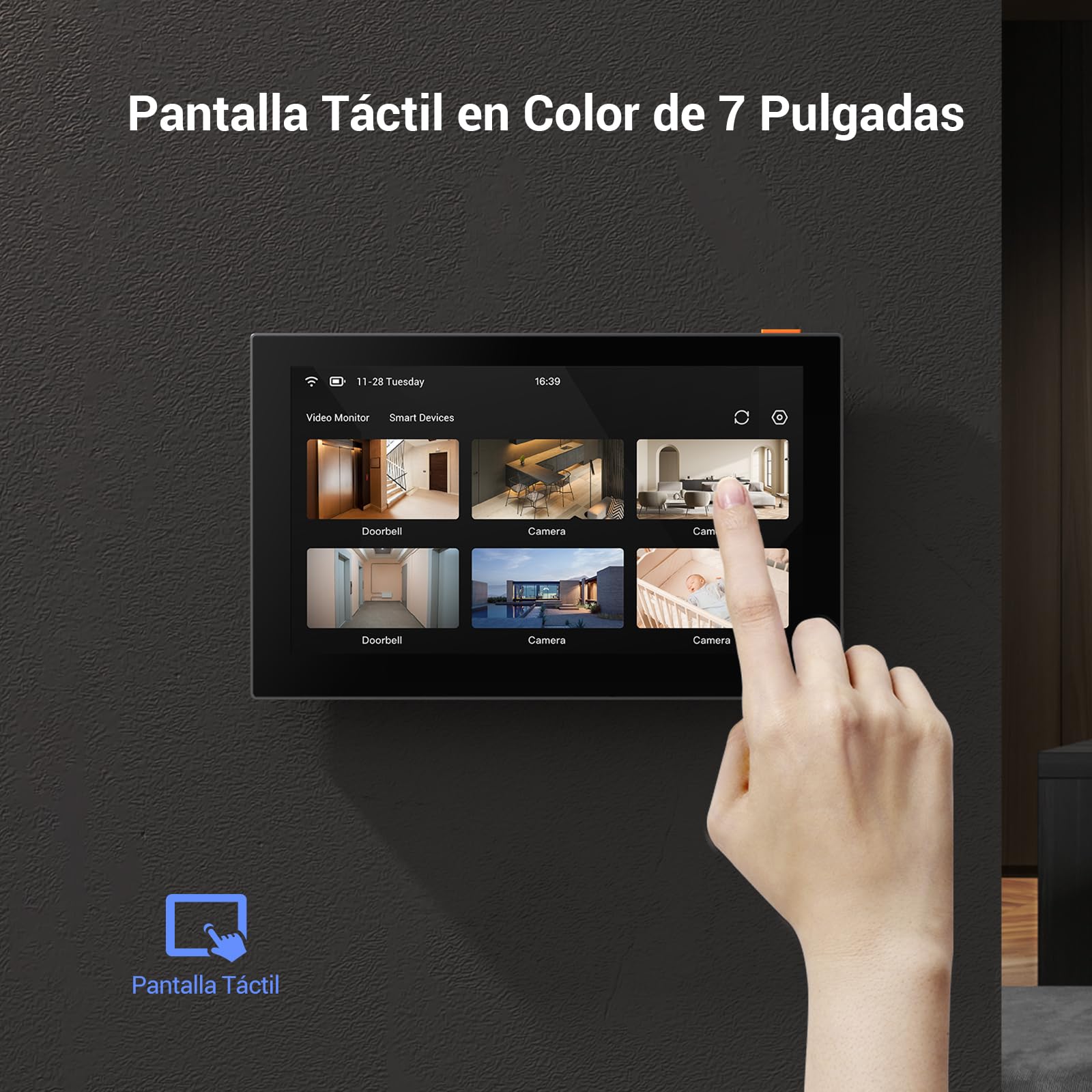 EZVIZ SD7 Monitor de Seguridad Inalámbrico 7'' Pantalla Táctil Inteligente