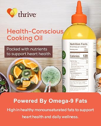 Thrive Avocado & Algae Cooking Oil Blend | 25.4 fl oz Squeeze Bottle