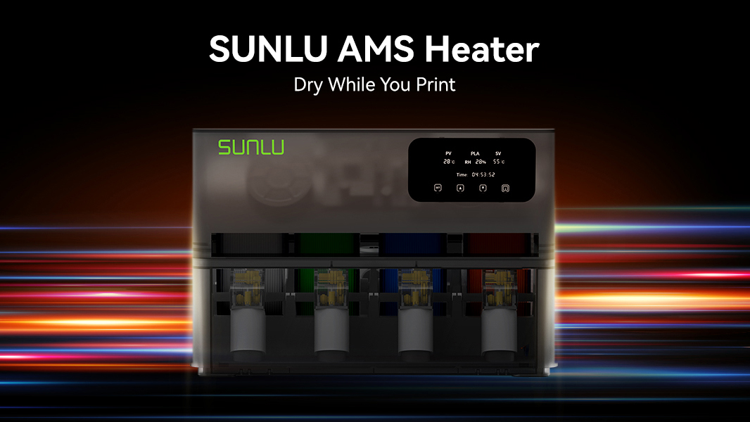 SUNLU AMS Heater for Bambu Lab AMS Gen 1 Upgrade, 4-Spool Print