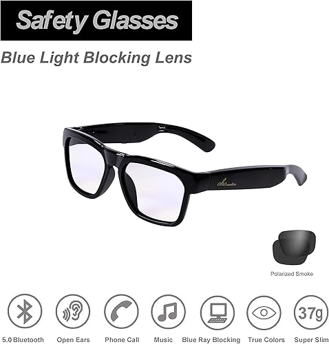 Miniatura 2 de OhO Bluetooth Sunglasses,Voice Control and Open Ear Style Smart Glasses to Listen Music and Calls,UV400 Polarized Lens