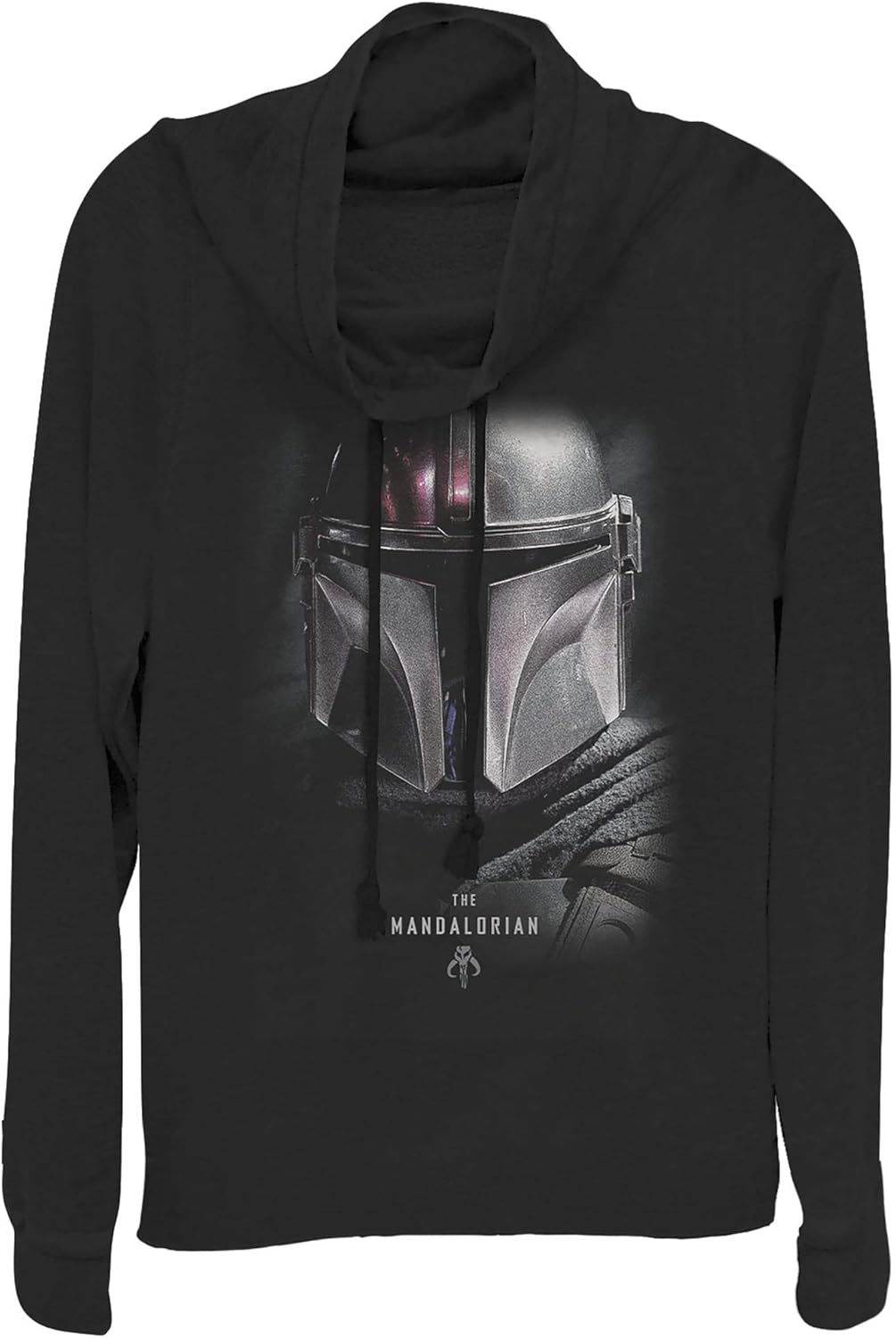 STAR WARS Junior's The Mandalorian Bounty Hunter Shadow Cowl Neck Sweatshirt