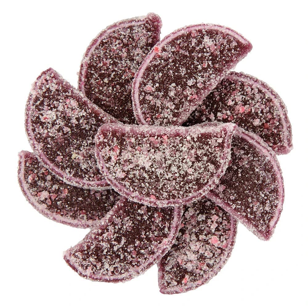 NY SPICE SHOP Grape Fruit Jelly Fruit Slices 8 Ounce Fruit Slices Candy Juicy