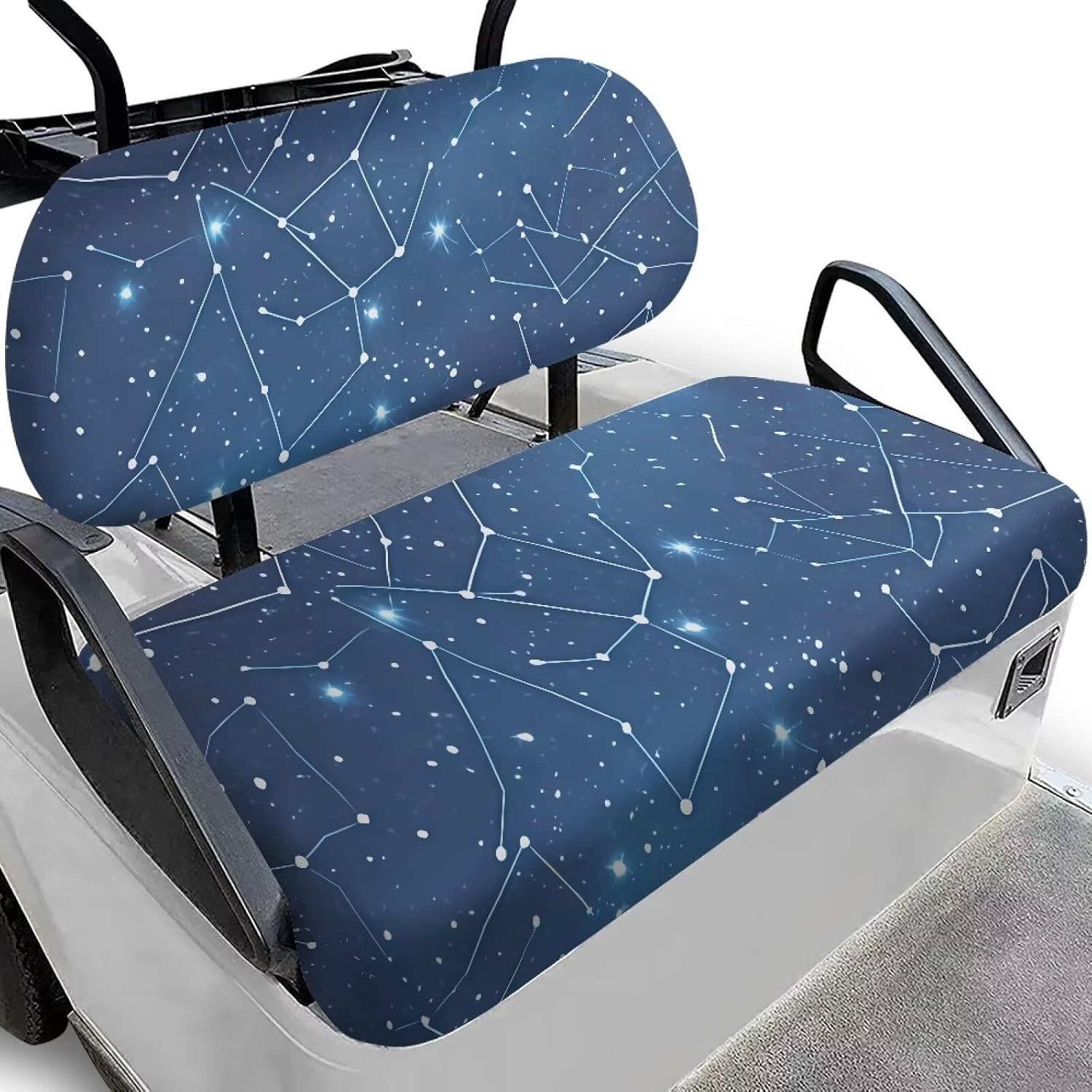 2 PCS Tiger Skin Golf Cart Seat Towel Covers Ezgo Club Car with Elastic Hem Golf Cart Seat Covers Suitable for All Weather, Easy to Install and Washable