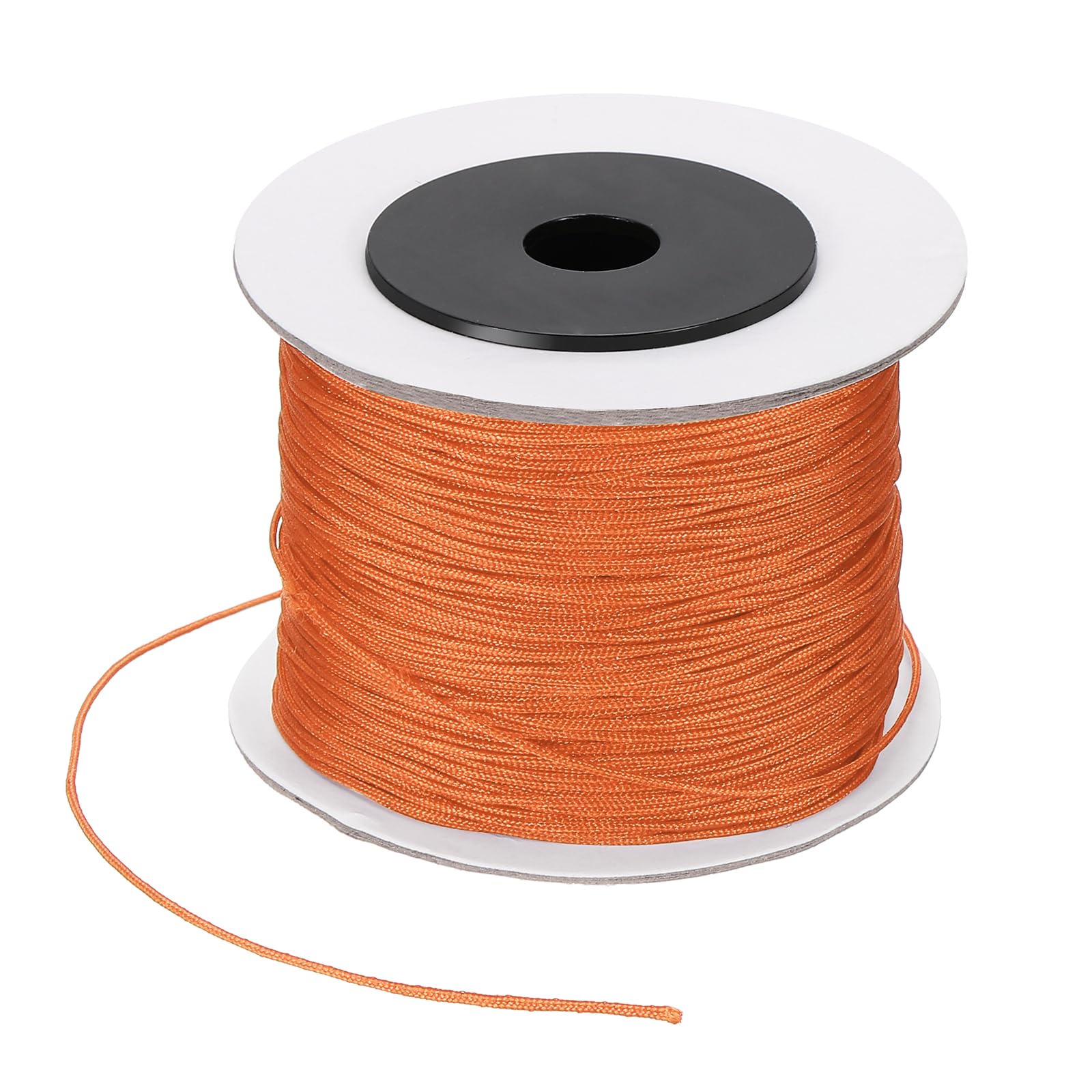Fil nylon pour bracelets PATIKIL 0.8 mm tressé or foncé 110 verges