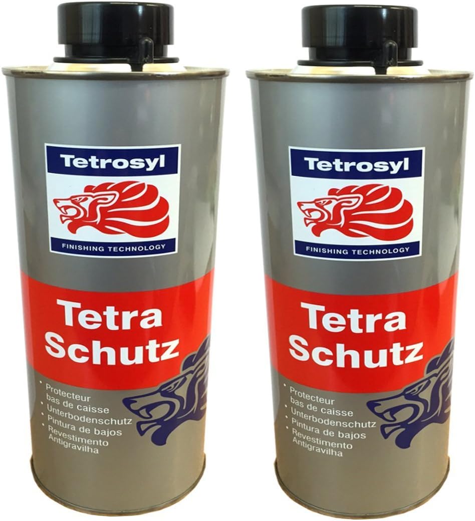 Tetra Shutz (PACK OF 2) 1L Black Under body seal rust protection - Vehicle underbody seal for gun applications