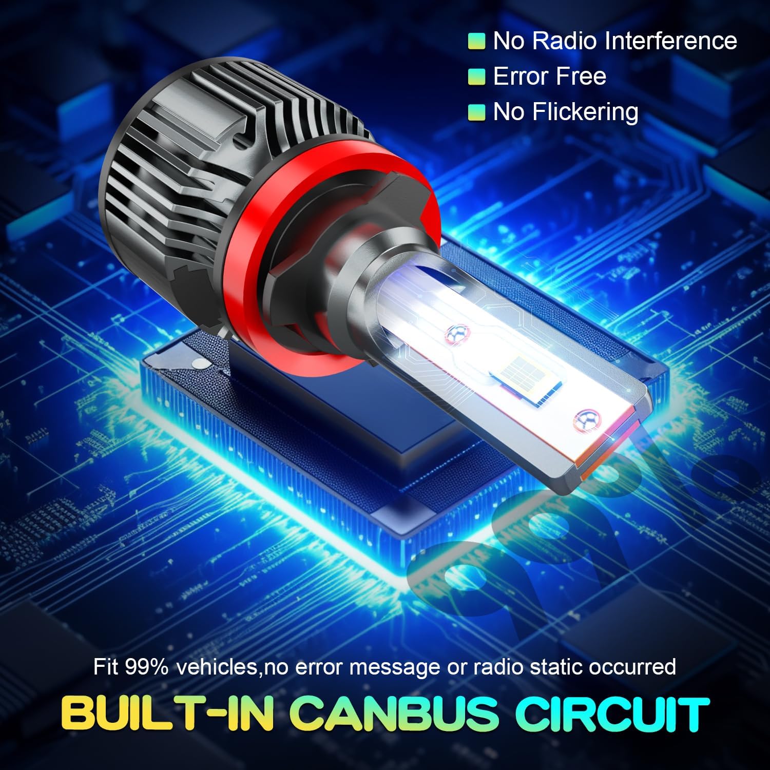 Compatible for Toyota Tacoma High Low Beam 2016 2017 2018 2019 2020 2021 2022 2023, 6500K White Powersports Light Bulbs, Plug and Play, for Off-Road Use, Pack of 4