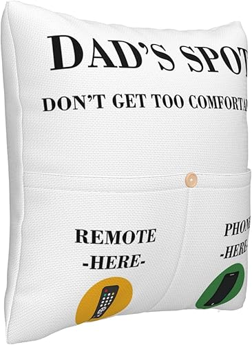 Miniatura 2 de Regalos para papá, 2 bolsillos y 2 lados, fundas de almohada de 18 x 18 pulgadas para cama, sofá, cumpleaños, Navidad, aniversario, Acción de