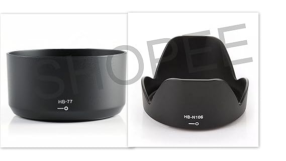 SHOPEE BRANDED lens hood for nikon af-p 18-55mm & nikon 70-300mm lens combo offer (bayonet type)