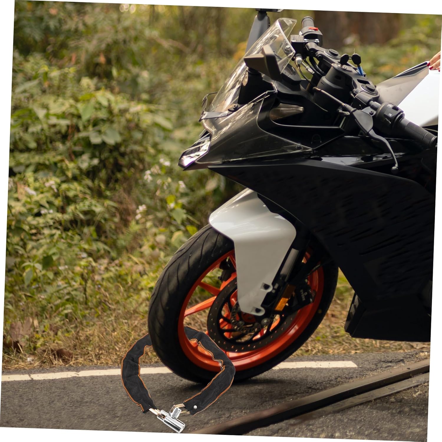 GALPADA 4pcs Bike Chain Lock for Sturdy -Theft Security Lock with Keys Portable Chain for Mountain and Electric Lightweight and Design