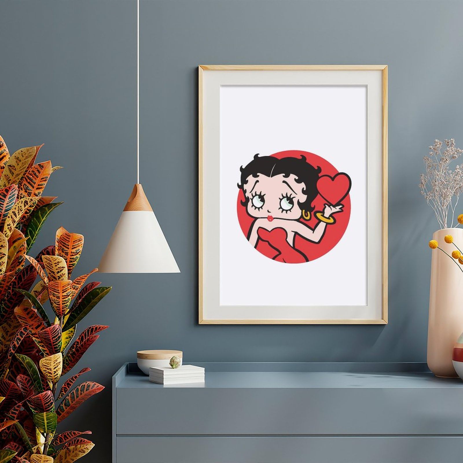 Amazon.co.jp: ベティちゃん ハート ポスター 絵画 インテリア 壁紙用
