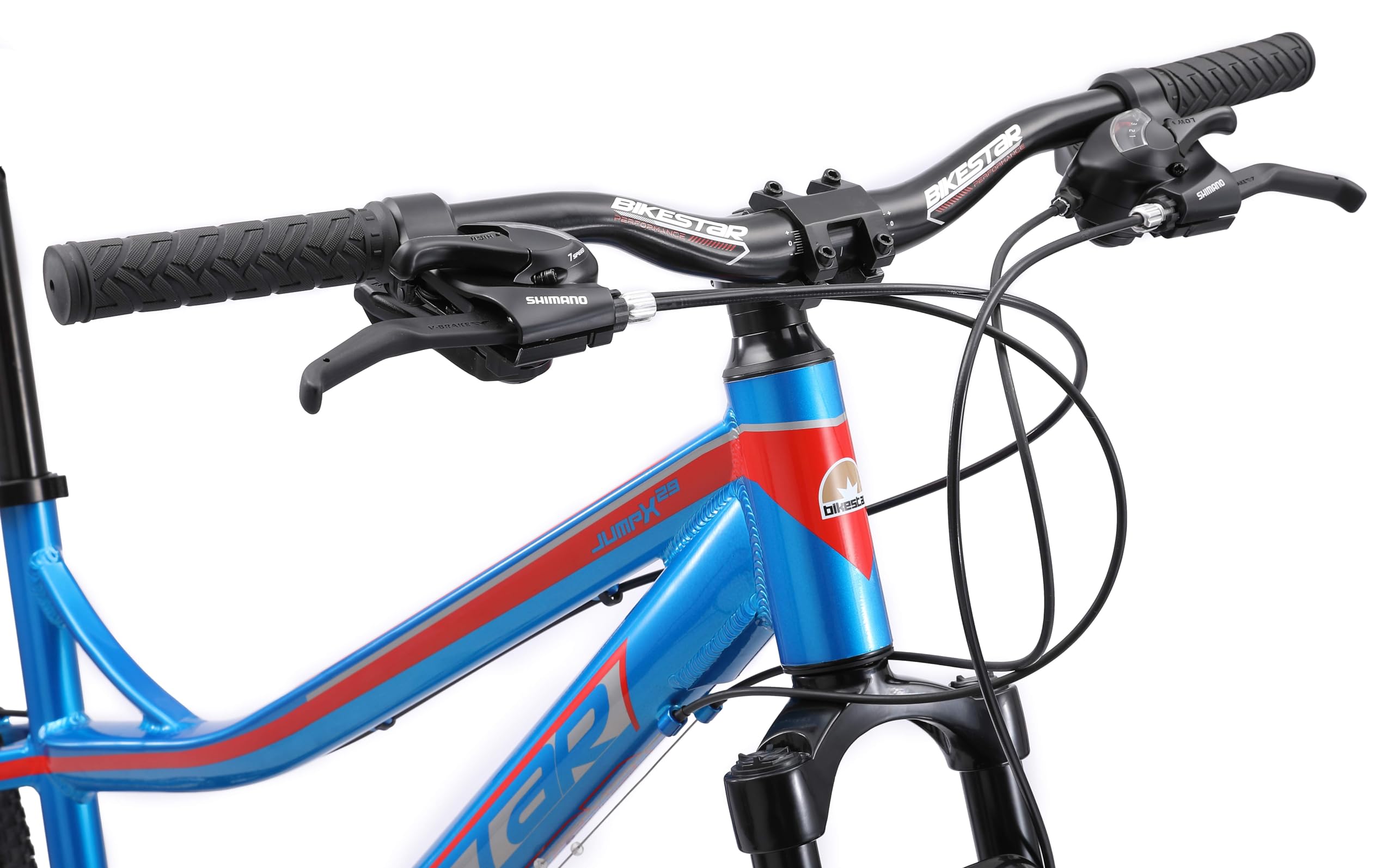 BIKESTAR Bicicleta de montaña Hardtail de Aluminio, 21 Marchas Shimano 26, 27.5, 29" Pulgadas | Mountainbike con Frenos de Disco Cuadro 16, 17, 18" MTB