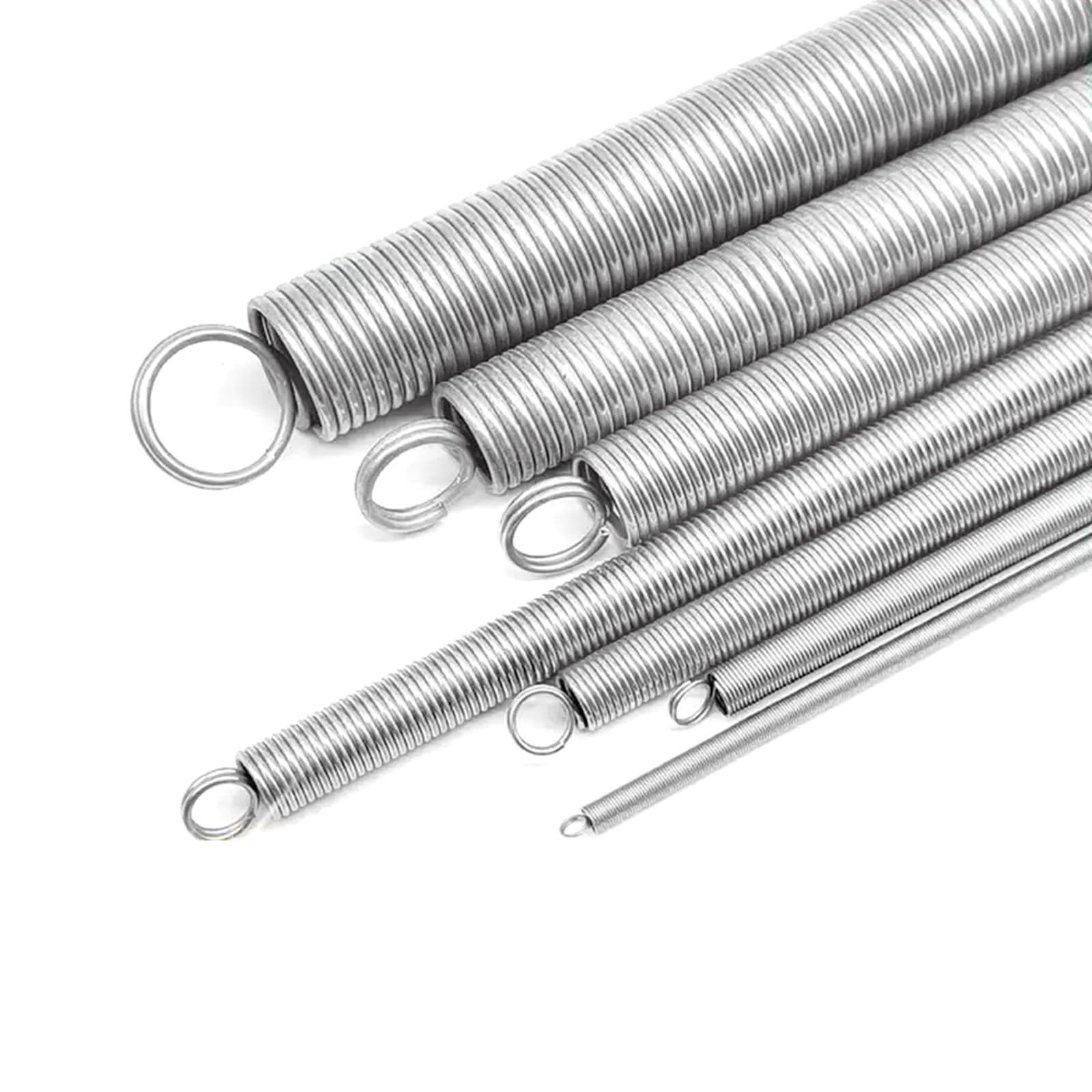 Doppelhaken-Zugfeder, 10 Stück Ringhaken 304 Edelstahl-Zugfeder, 0.4 mm x 3 mm x 35 mm