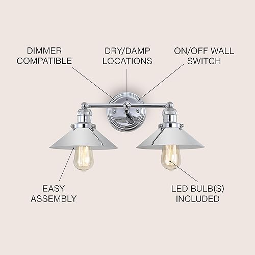 Miniatura 10 de JONATHAN Y JYL7904A - Lámpara de tocador de metal de 36.25 pulgadas, 4 luces, contemporánea, transitoria, sala de estar, comedor, dormitorio, baño,