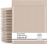 Vista 22 de Sobres pequeños de papel kraft de burbujas de 5 x 10 pulgadas #00 Sobres acolchados autosellables Sobres acolchados de burbujas