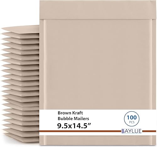 Miniatura 22 de Sobres pequeños de papel kraft de burbujas de 5 x 10 pulgadas #00 Sobres acolchados autosellables Sobres acolchados de burbujas