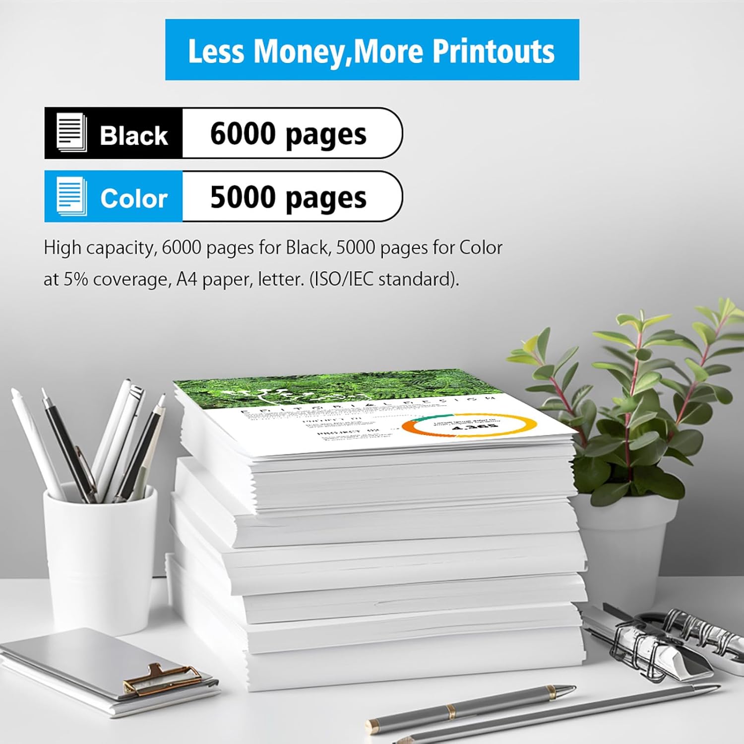 LC406XL Compatible Ink Cartridges 4 Colors High Capacity Black 6000 Pages Color 5000 Pages for MFC-J4335DW J4345DW MFC-J4345DW MFC-J4535DW MFC-J5855DW MFC-J6555DW MFC-J6955DW MFC-J5955DW Printer