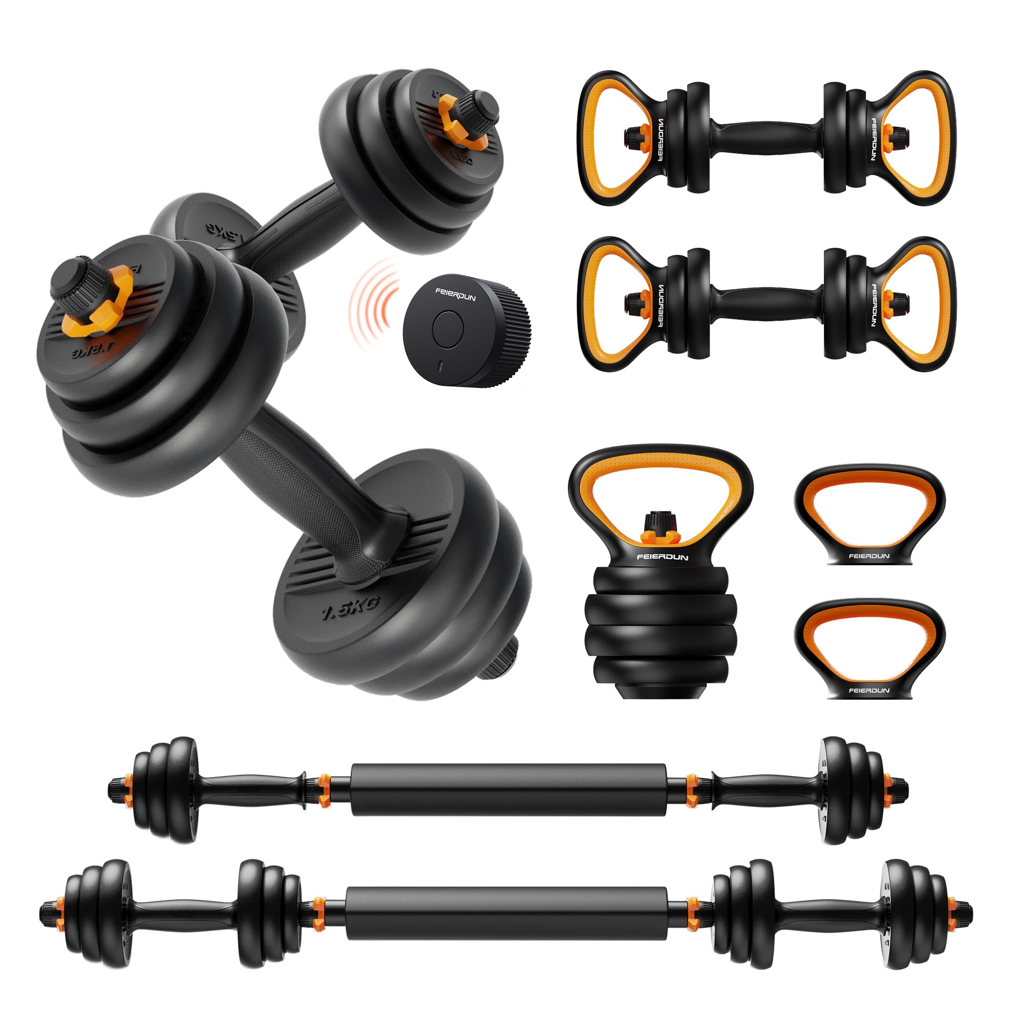 KIT MANCUERNAS V2 + BARRA + PESA RUSA XIAOMI FED 10 KG + SENSOR