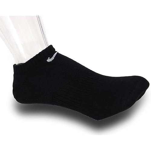 NIKE Unisex Performance Cushion No-Show Training Socks (3 Pairs), Black/White, X-Large