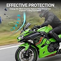 Vista 3 de Parabrisas de motocicleta para Kawasaki Ninja400 Ninja 400 2018 2019 2020 2021 2022 2023 2024 2025 2026 Adventure Sport Carenado Deflector Protector