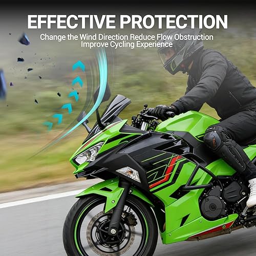 Miniatura 3 de Parabrisas de motocicleta para Kawasaki Ninja400 Ninja 400 2018 2019 2020 2021 2022 2023 2024 2025 2026 Adventure Sport Carenado Deflector Protector