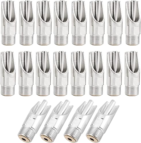 MAOPINER - Alimentadores automáticos de acero inoxidable para lechones y otros animales pequeños de granja - NPT 12" (20)