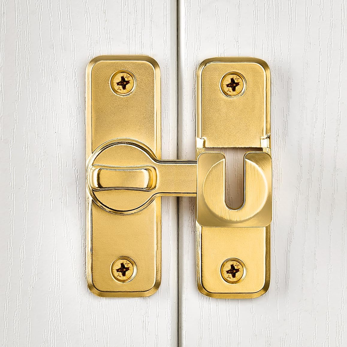 Gold 90/180 Degree Flip Latch,Zinc Alloy Barn Door Latch image 5