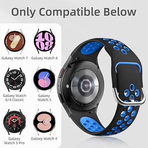 Miniatura 4 de DaQin Correa deportiva sin brecha compatible con Samsung Galaxy Watch 7654 Band 1.575 in 144.4 ftGalaxy Watch FEWatch 6 4 Classic 1.693 in 1.850 in
