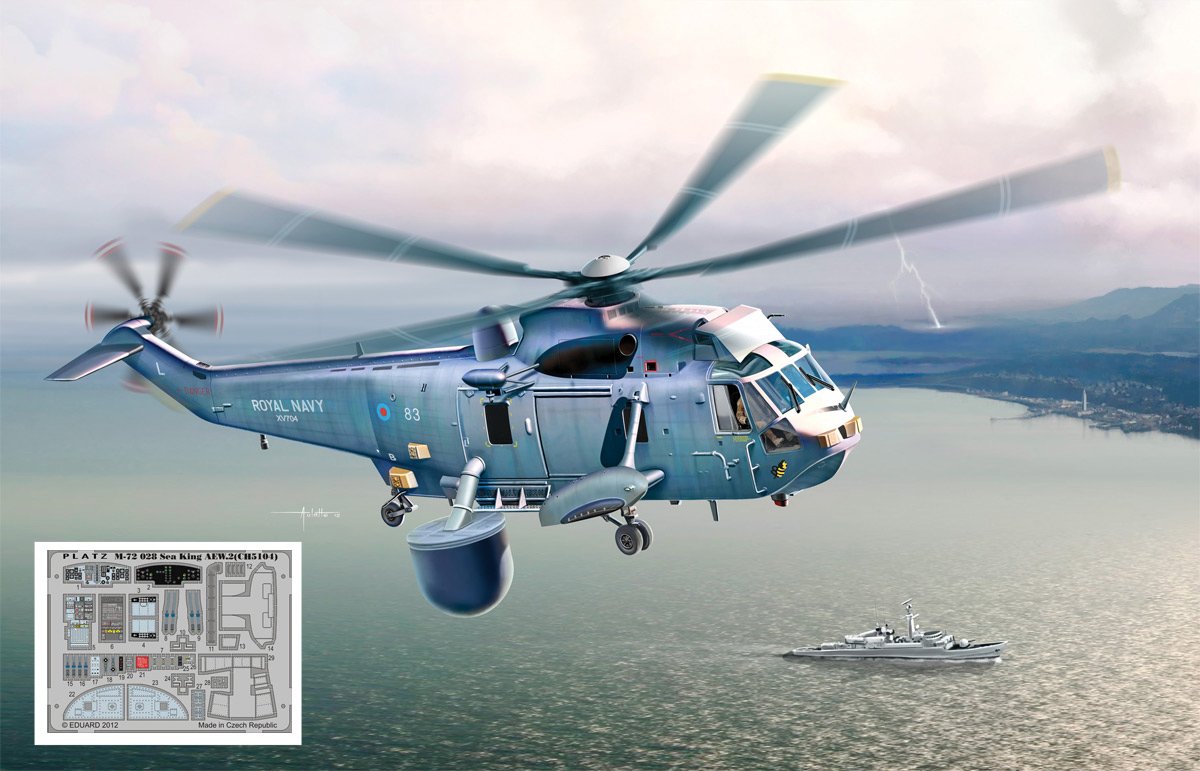 Amazon | サイバーホビー 1/72 イギリス海軍 早期警戒ヘリ