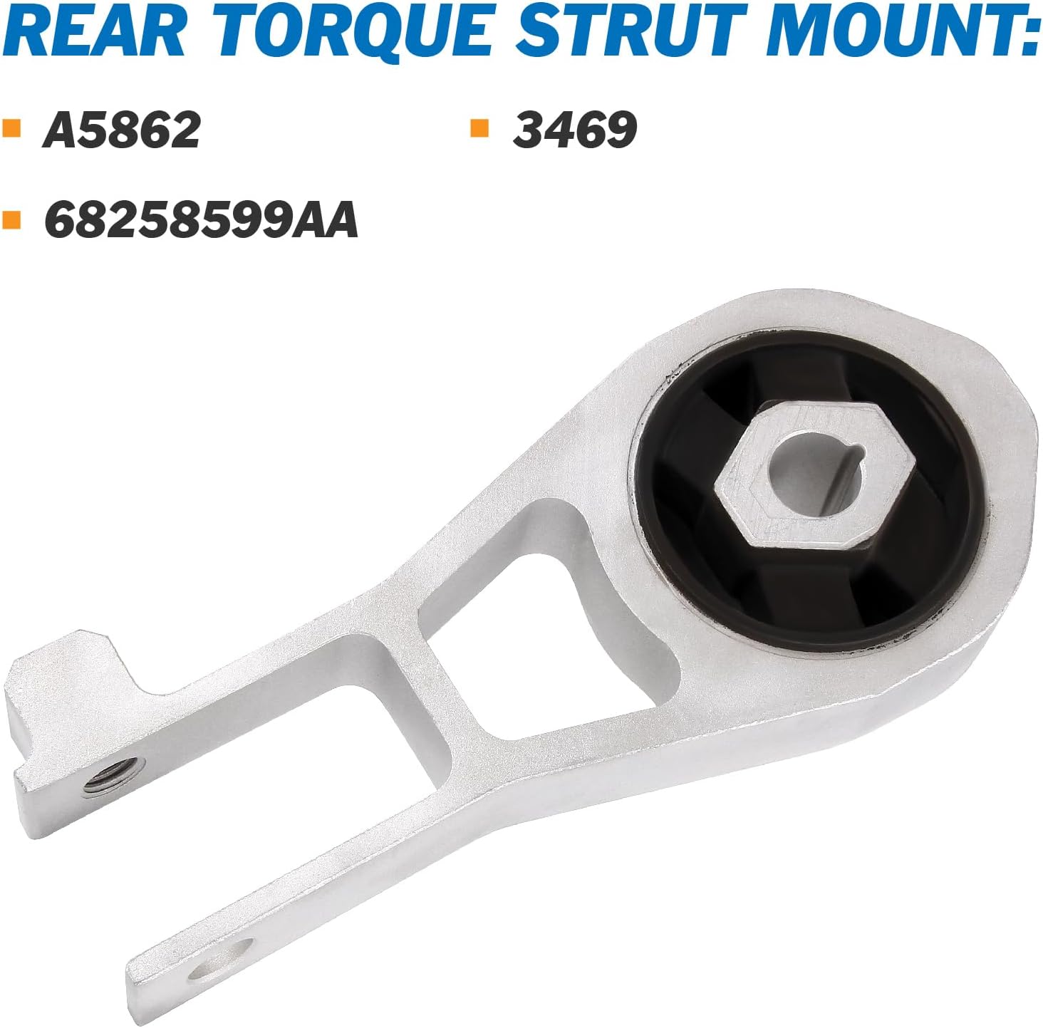 Engine Motor Mount Compatible with 2016-2018 500X, 2015-2020 Renegade, 2017 2018 2019 2020 Compass, 2015-2018 Ram promaster City 2.4L, Replace for A5862 A5898 A5987, 3pc