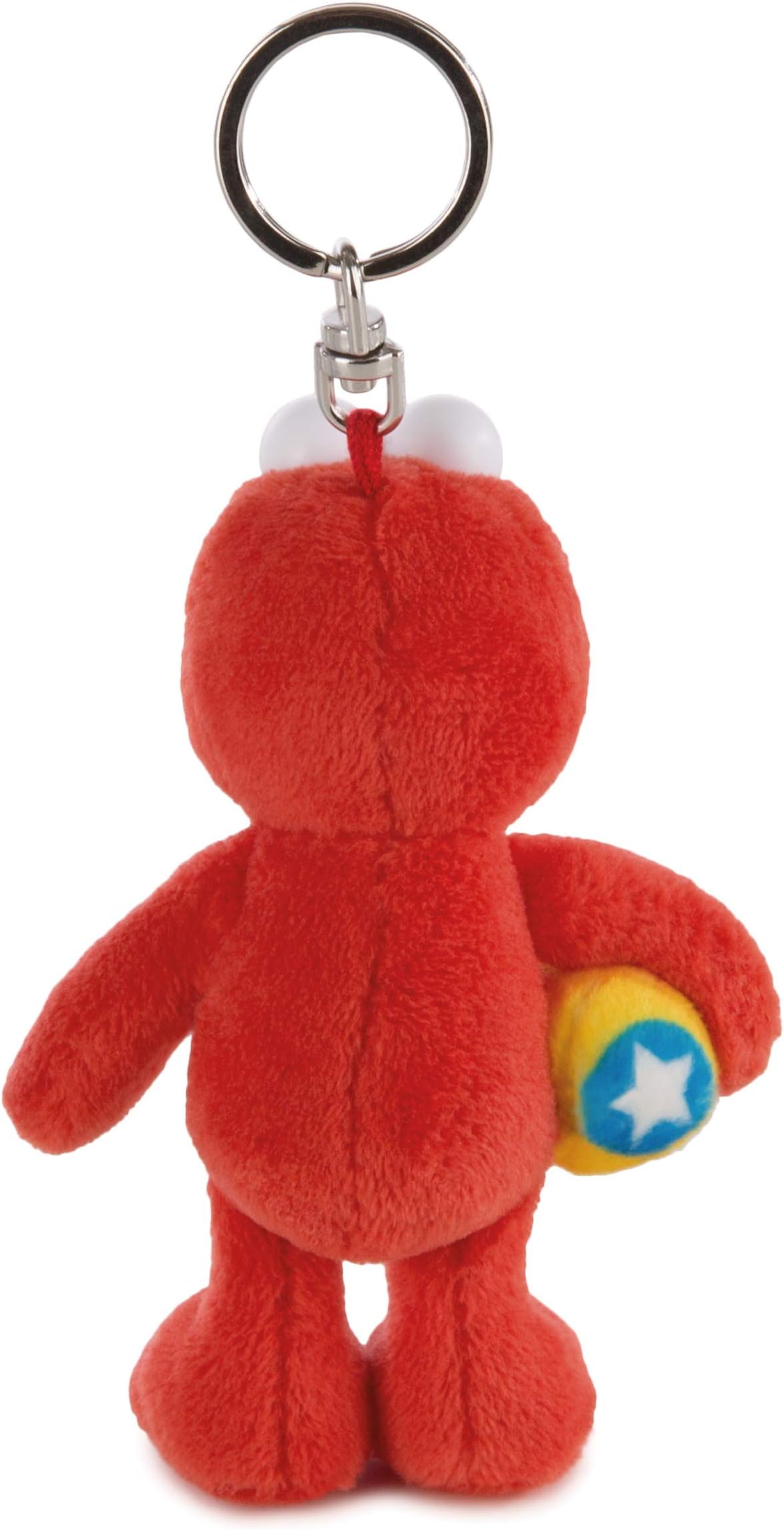 Nici 41961 Plush Filling: 100% Polyester Wadding Eyes Material: Plastic Sesame Street Elmo Monster Key Fob, 10 cm, Red