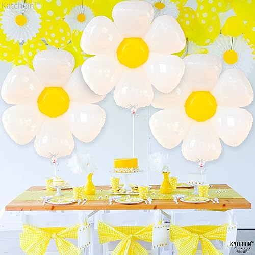 Miniatura 6 de KatchOn, Globos de margaritas para decoraciones de fiesta de margaritas – Grande de 30 pulgadas | Guirnalda de globos de margaritas para